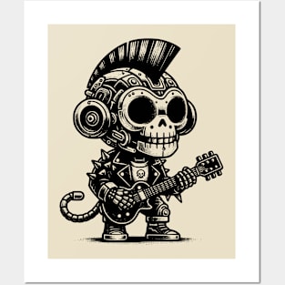 Gothic Punk Monkey Posters and Art